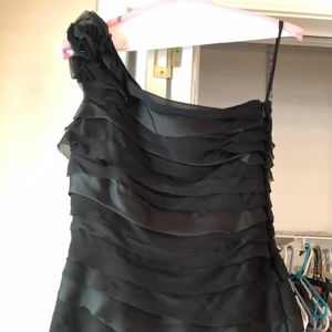 black one shoulder top